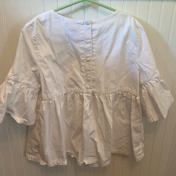 POLO RALPH LAUREN WHITE BLOUSE - Picture 2 of 4